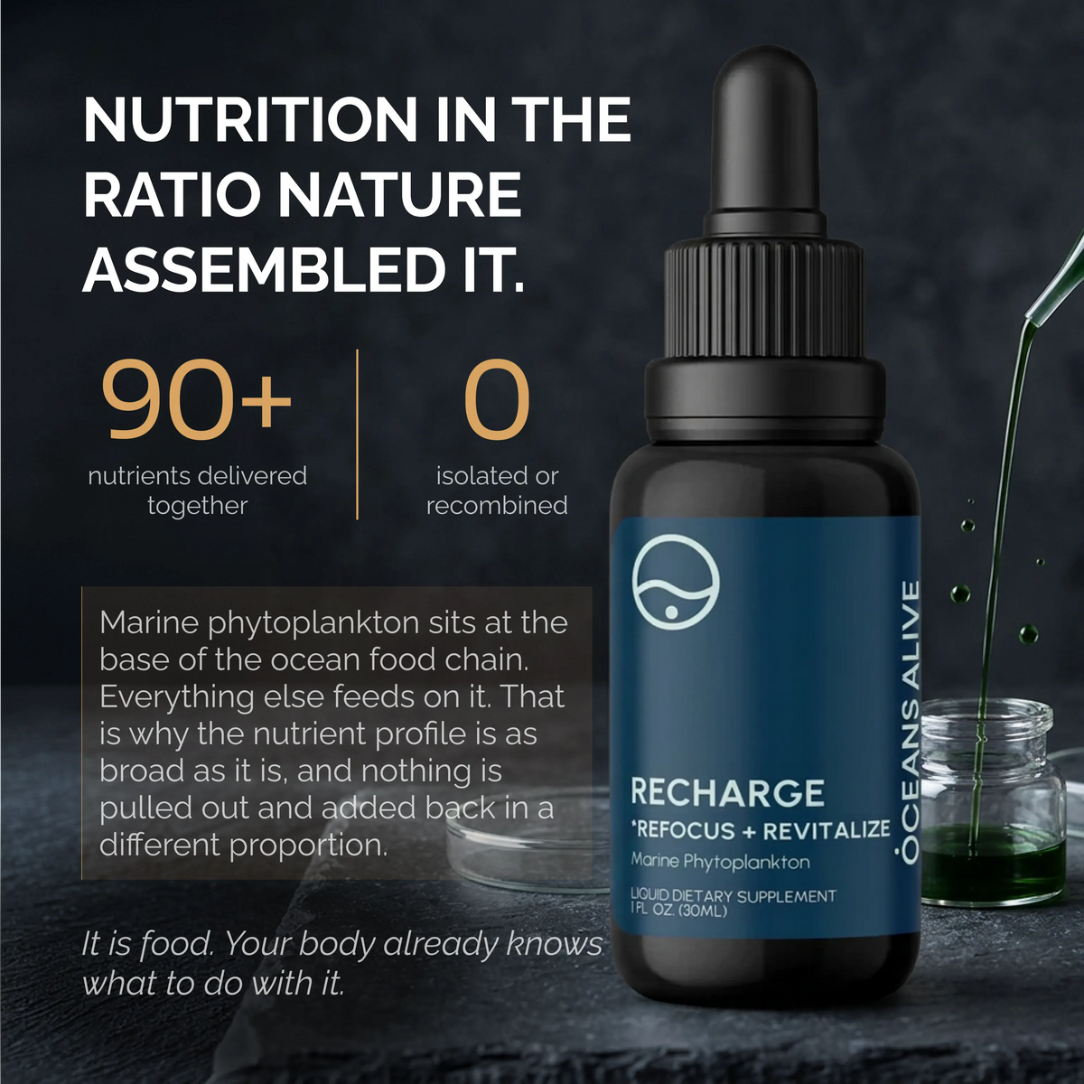 Oceans Alive® RECHARGE - formerly Raw Phytoplankton 🌎