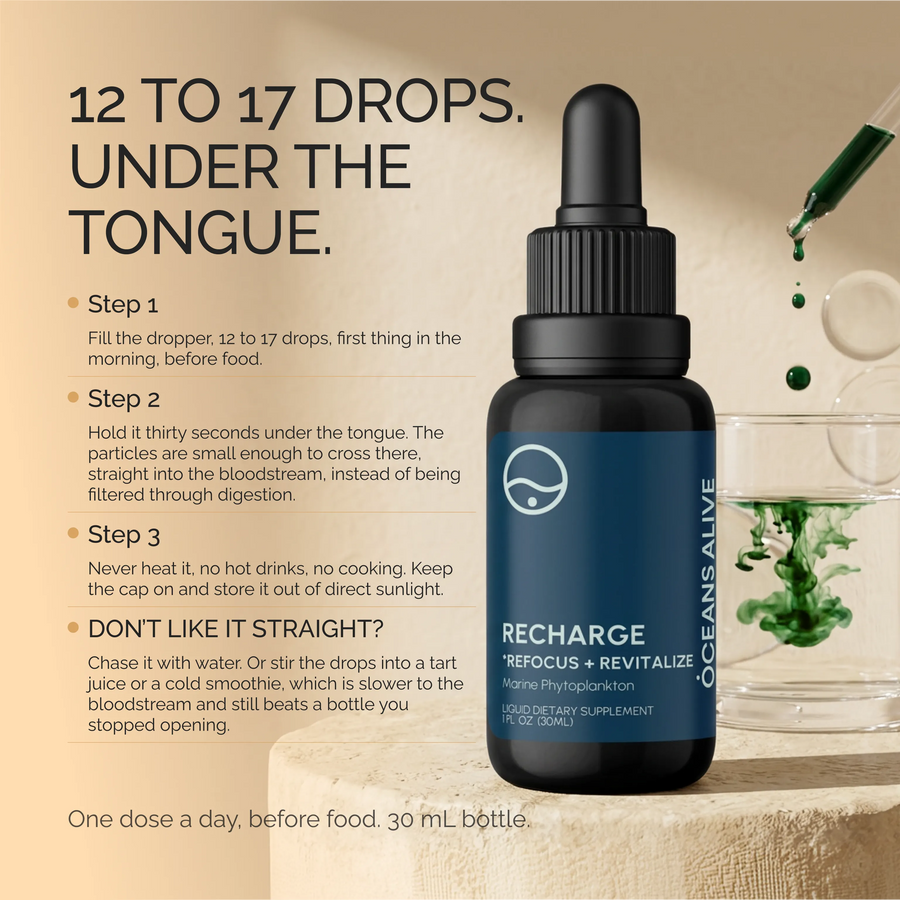 Oceans Alive® RECHARGE - formerly Raw Phytoplankton 🌎