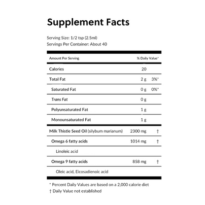 Milk Thistle Oil, Perfect Press